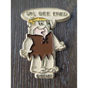 VINTAGE 1992 Magnet Barney Rubble "Uh Gee Fred" Flintstones Hasbro 2.5in